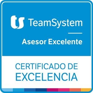 Sello TeamSystem Asesor Excelente – Certificado de Excelencia de Asesoría10